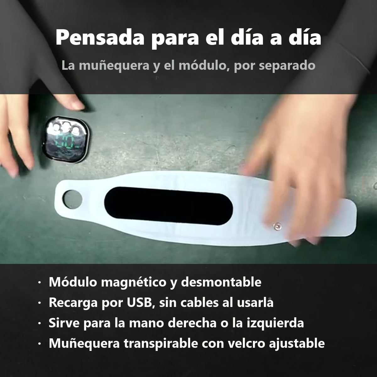 Muñequera y módulo desmontable del Urban Lux EMS Pro