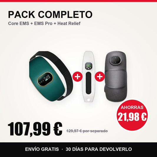 Pack Completo: Core EMS + EMS Pro + Heat Relief, 107,99 €, ahorras 21,98 €